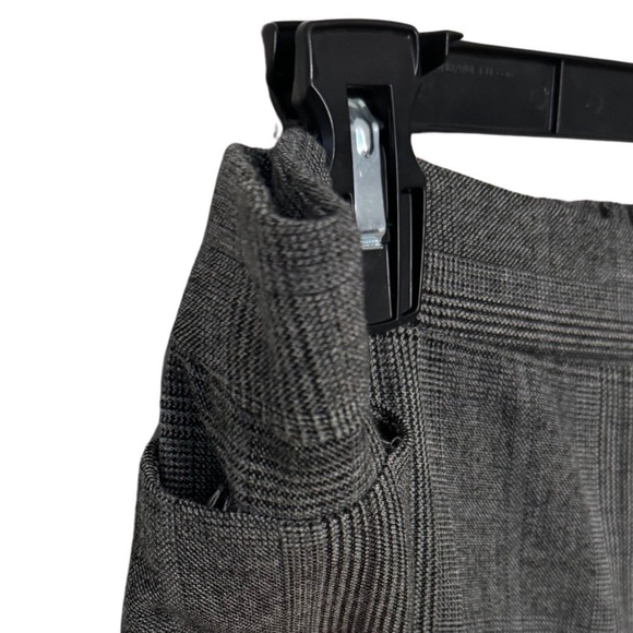 Catherines Gray Plaid Pull On Elastic Petite Pants Size OXWP 14-16WP - Picture 5 of 13